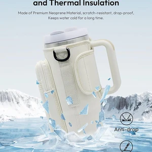 Wasserflaschenabdeckung kann Crossbody, Schutzabdeckung, Beutel zum Tragen von Wasserflasche mit Tasche, Flaschenhalter, Bag mit adj sein 6 Hauptverkauf Tapa Flasche - №1