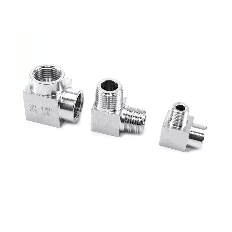

M8 M10 M12 M14 M16 M18 M20 Metric Female Male Thread Stainless Steel Elbow High Pressure Pipe Fitting Connector Coupler
