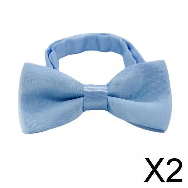 

2xKids Bow Tie Versatile Soft Tux Bowties for Birthdays Stage Performance