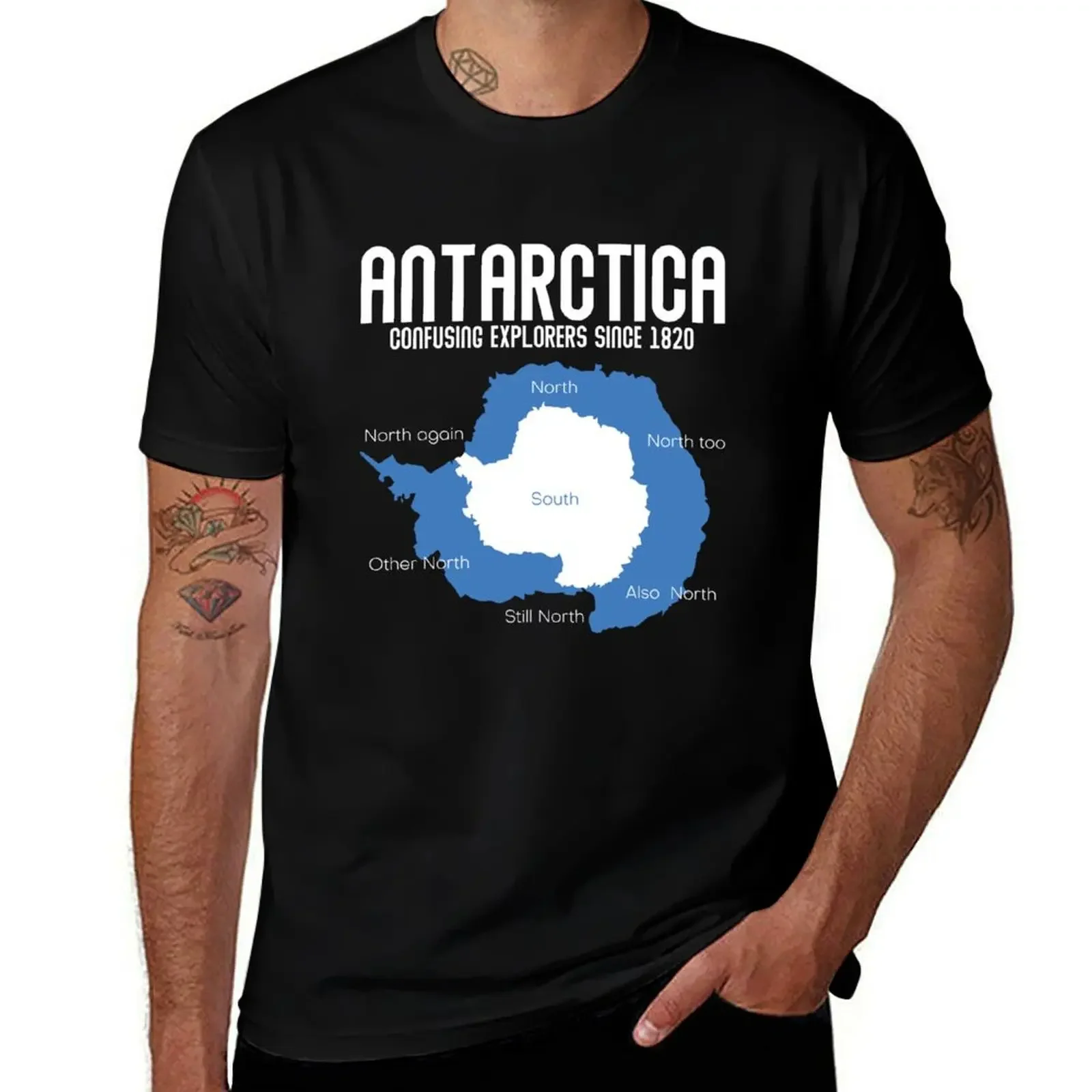 Antarctica Confusing Explorers Since 1820 Funny Antarctica Gear T-Shirt valentines boutique clothes blacks t shirts men