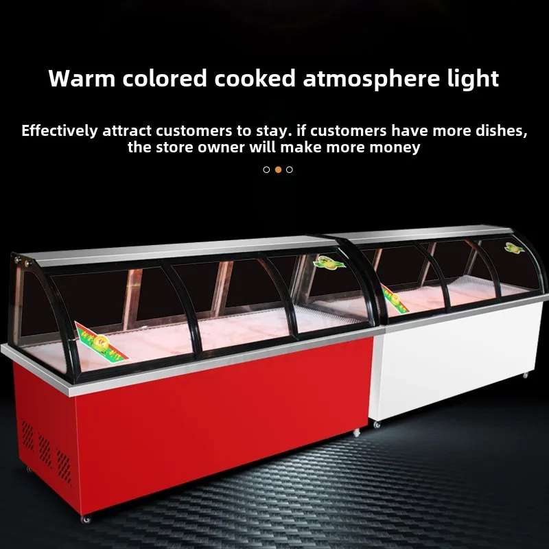 

ZZ Refrigerated Cabinet Deli Cold Vegetable Braised Pork Mixed Vegetable Duck Neck Display Cabinet Single