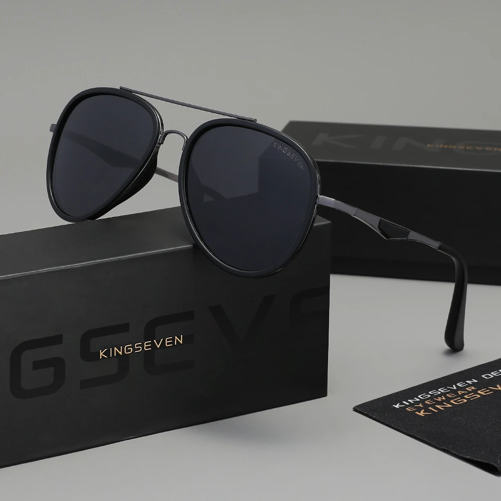 العلامة التجارية الأصلية الرجال الكلاسيكية الطيار النظارات الشمسية الاستقطاب القيادة نظارات الذكور نظارات UV400 في الهواء الطلق الإناث السببية النظارات السوداء