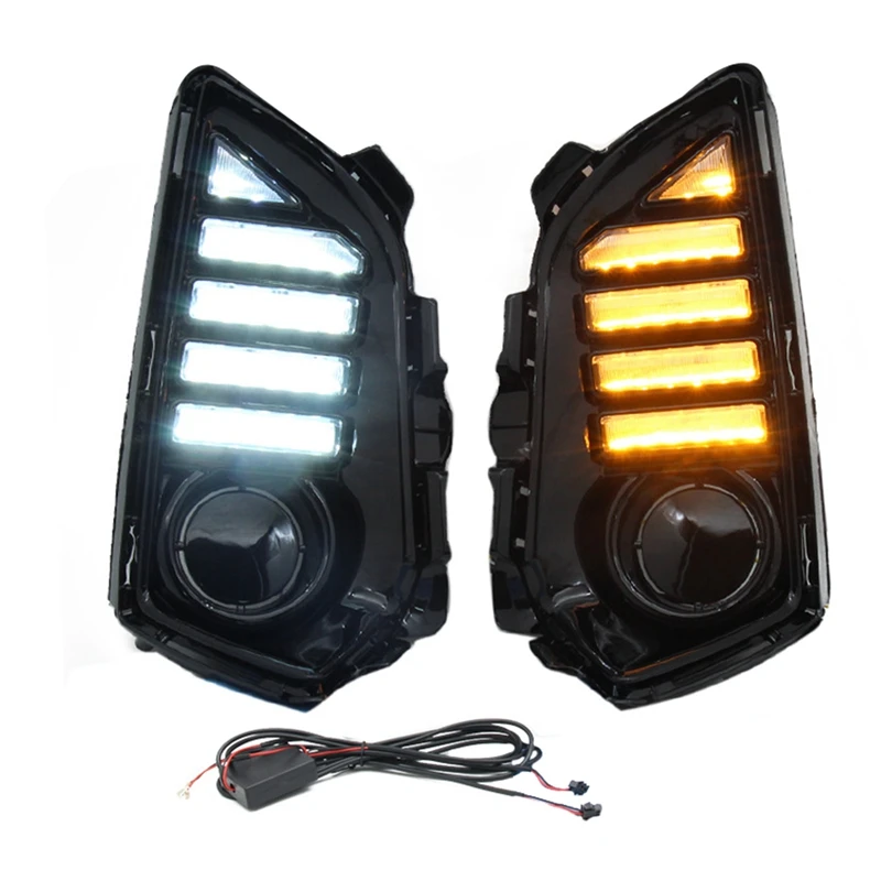 Two-Color Turn Signal Daytime Running Light Fog Light Signal Light Parts Accessories For Yaris 22-23