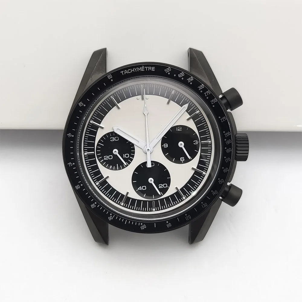 vk63 case 41mm case stainless steel Japanese quartz chronograph case suitable for replacing accessories of Vk63 movement watche