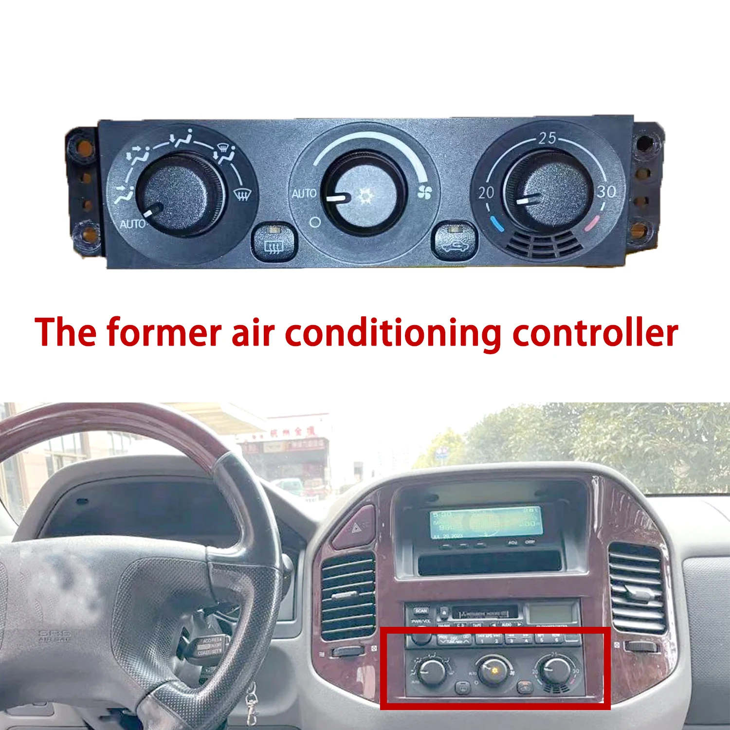 

chengcheng-For Mitsubishi Pajero V73V75V77 Rear Air Conditioning Panel Switch 1pcs