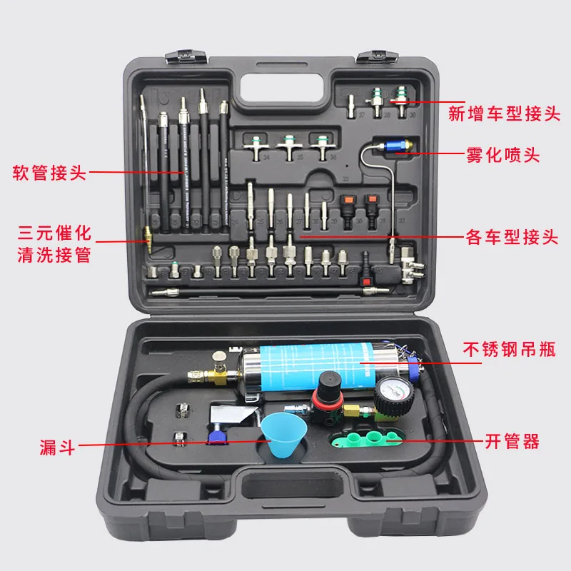 Zeng's car fuel injector, oil circuit, fuel intake throttle, three-in-one catalytic three-in-one no-dismantling hanging