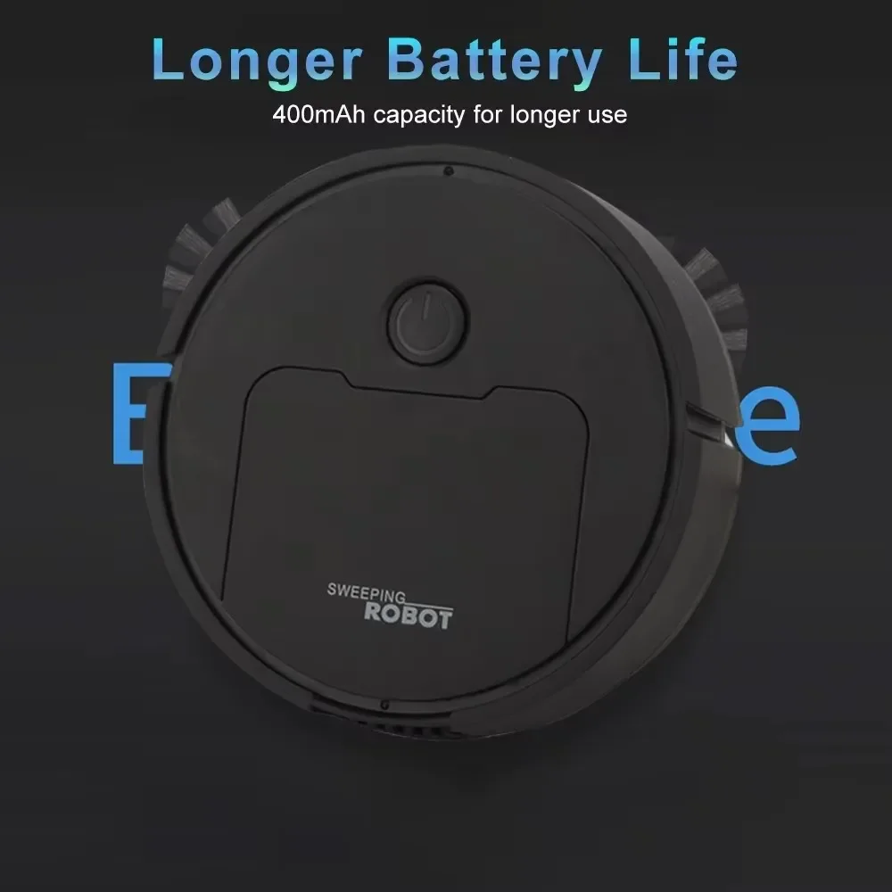 Automatic Portable Mini Floor Robot Vacuum Cleaner Smart Collision Turn USB Rechargeable Home Sweeper