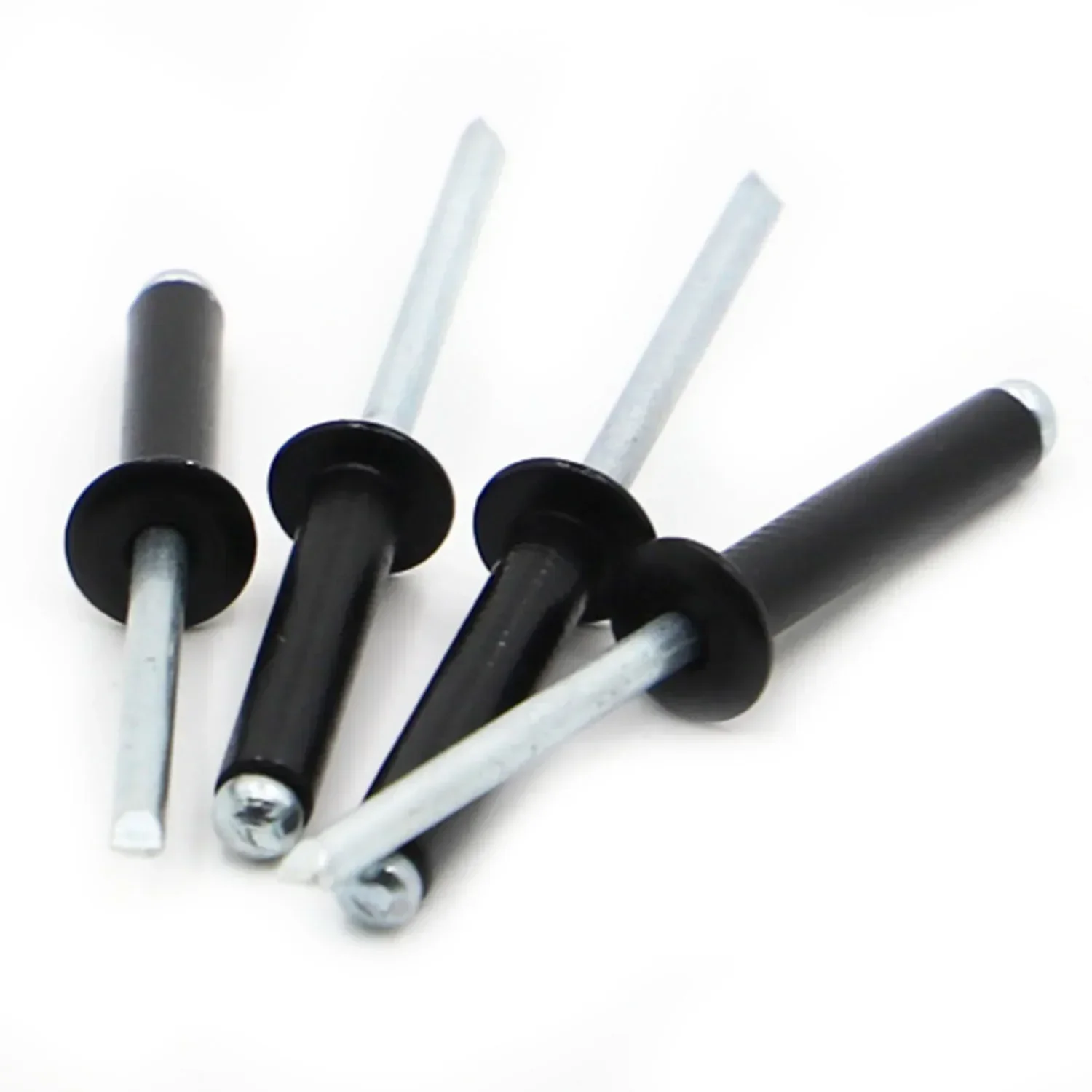 Black Aluminium Dome Round Head Pop Open Hollow Pull Blind Rivet Decoration Nail Rebite Bolt Dropper Rivet M2.4-M5