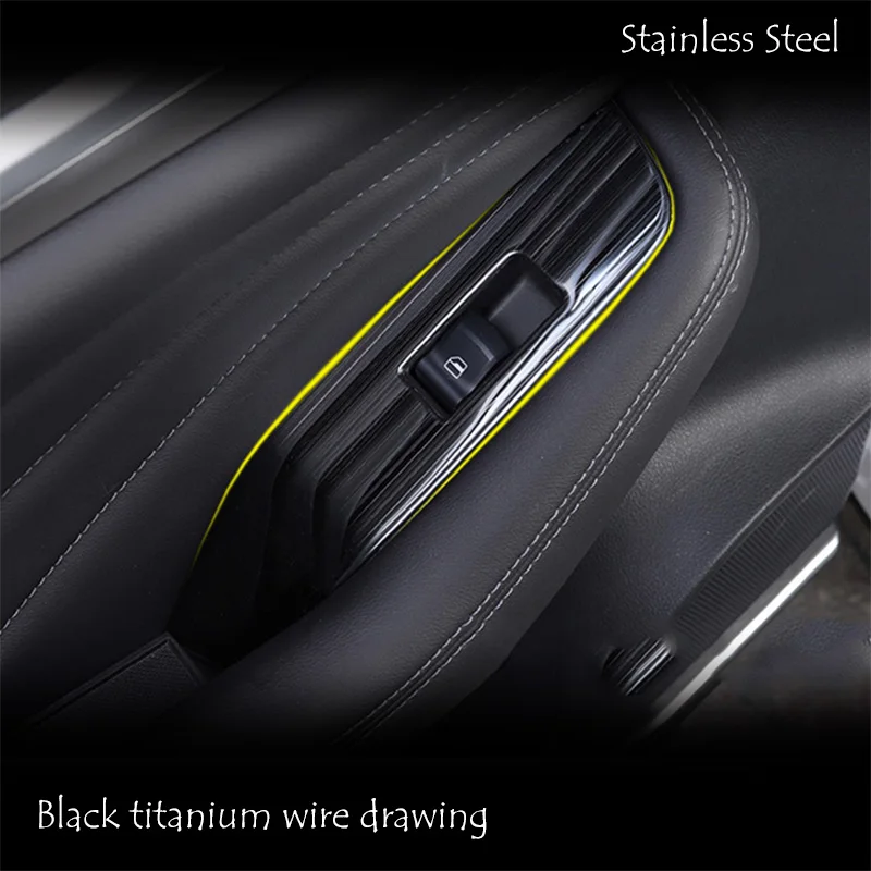 Car window switch panel adjust cover trim stickers strips  decoration car style For Haval F7/F7X 2019-2023 Accessories