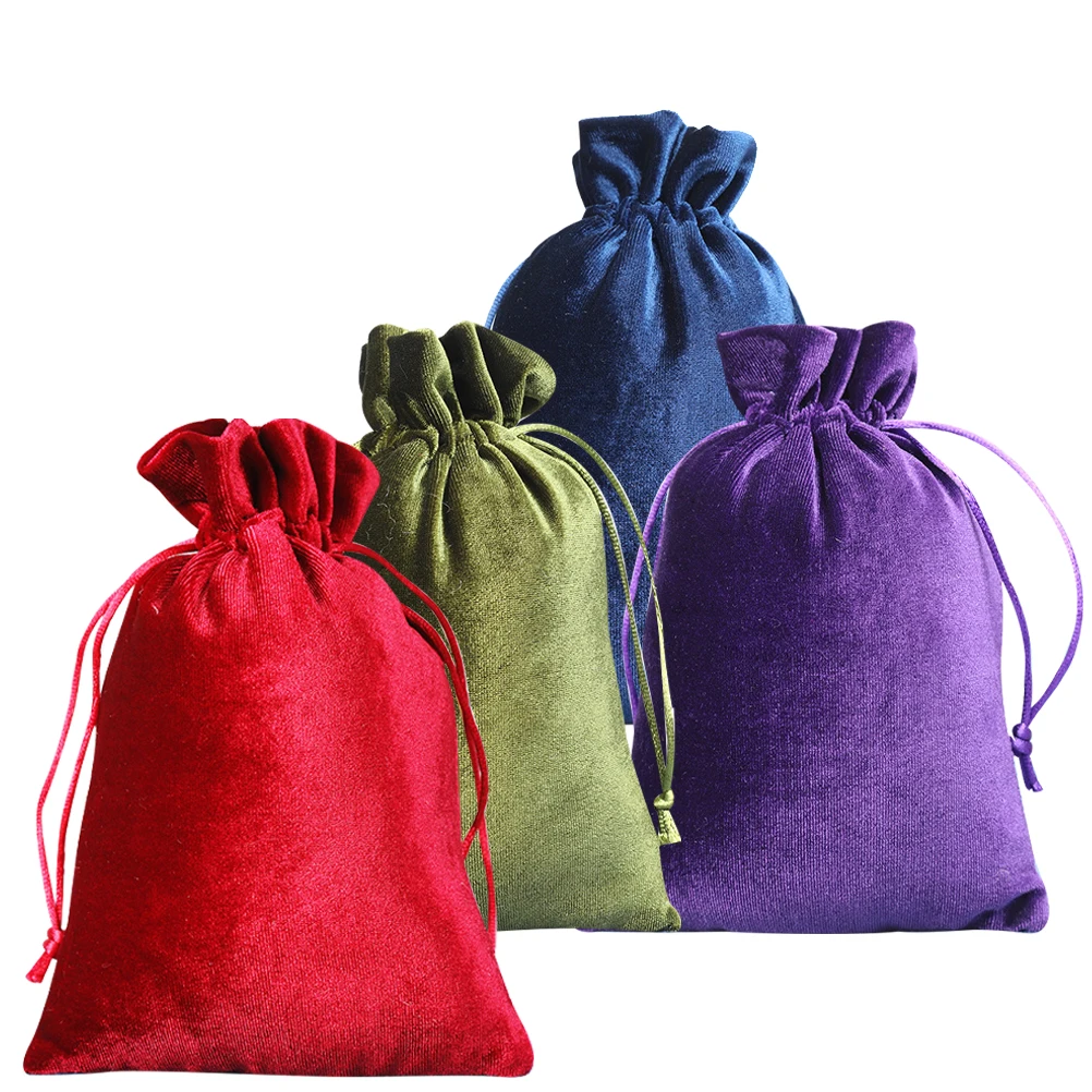 

4 Pcs Candy Bags Small Drawstring Pouches Reusable Jewelry Wedding Supply Bag Wedding Supplies Gift Packaging Bags