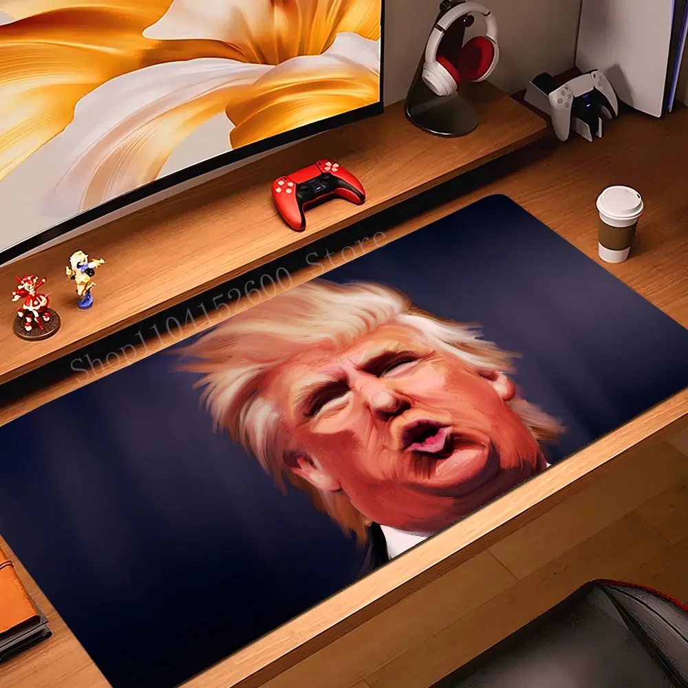 

Hot D-Donald T-Trump Mousepad Mouse Mat Desk Mat With Pad Gaming Accessories Prime Gaming XXL Keyboard Pad