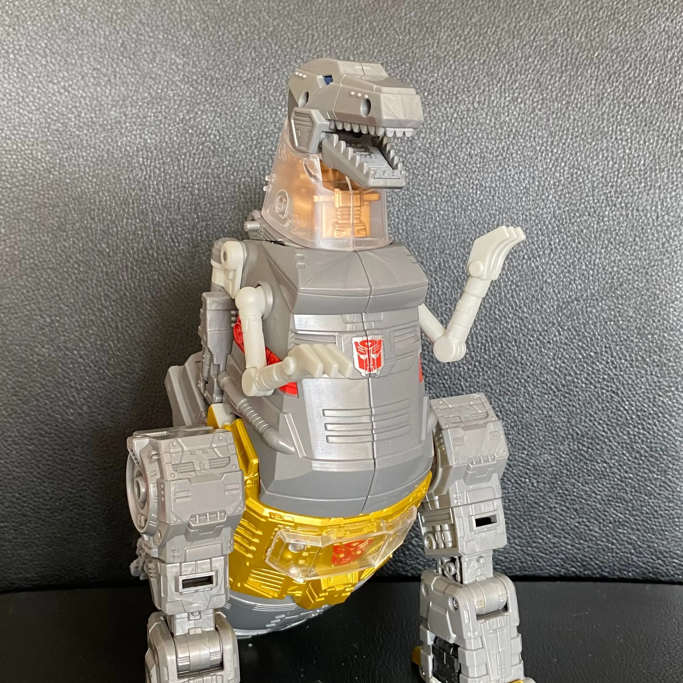 변형 SS86 Grimlock 피규어 액세서리용 투명 목 및 가슴 커버, 팔 치아 헤드 홀 스티커 업그레이드 키트