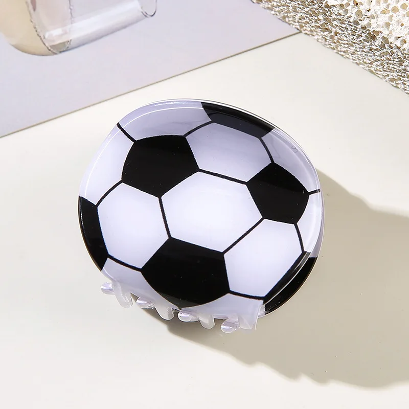 Football Grab Clip Basketball Hair Clips Volleyball Shark Clip Tennis Clip Creative Hair Accessories Personality Trendy Fashion