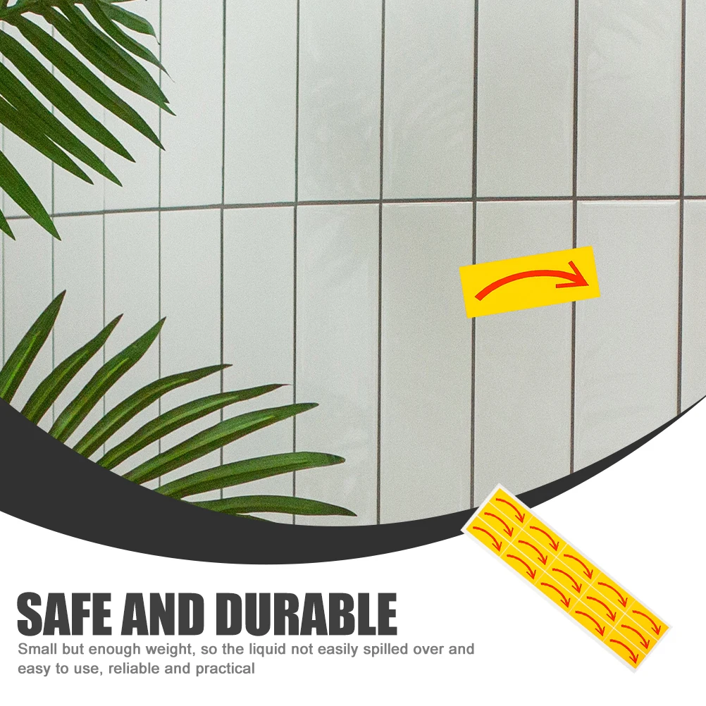 Autocollant de flèche adhésif, 20 pièces, autocollant mural de sol directionnel pour avertissement de sécurité, bureau, école, usine, Pvc
