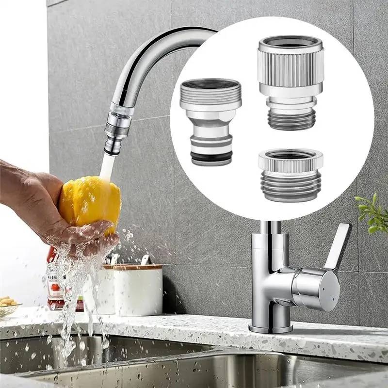 Faucet Adapter For Garden Hose Faucet To Garden Hose Adapter Connector Leak-Proof Water Tap Attachment Part For Kitchen Shower