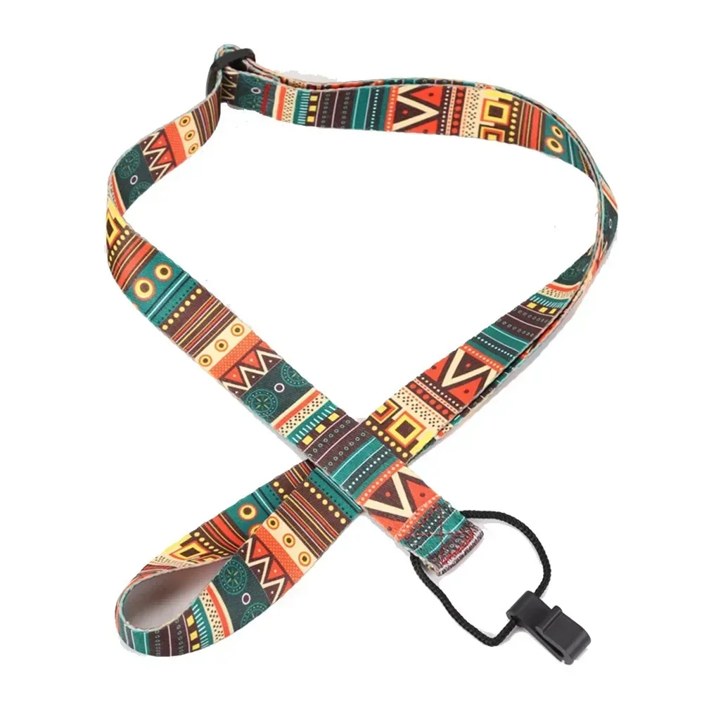 Guitar Ukulele Strap Hawaiian-Style Adjustable Ukulele Strap Sling & Hook Fits All Ukuleles Ukulele Guitar Accessories