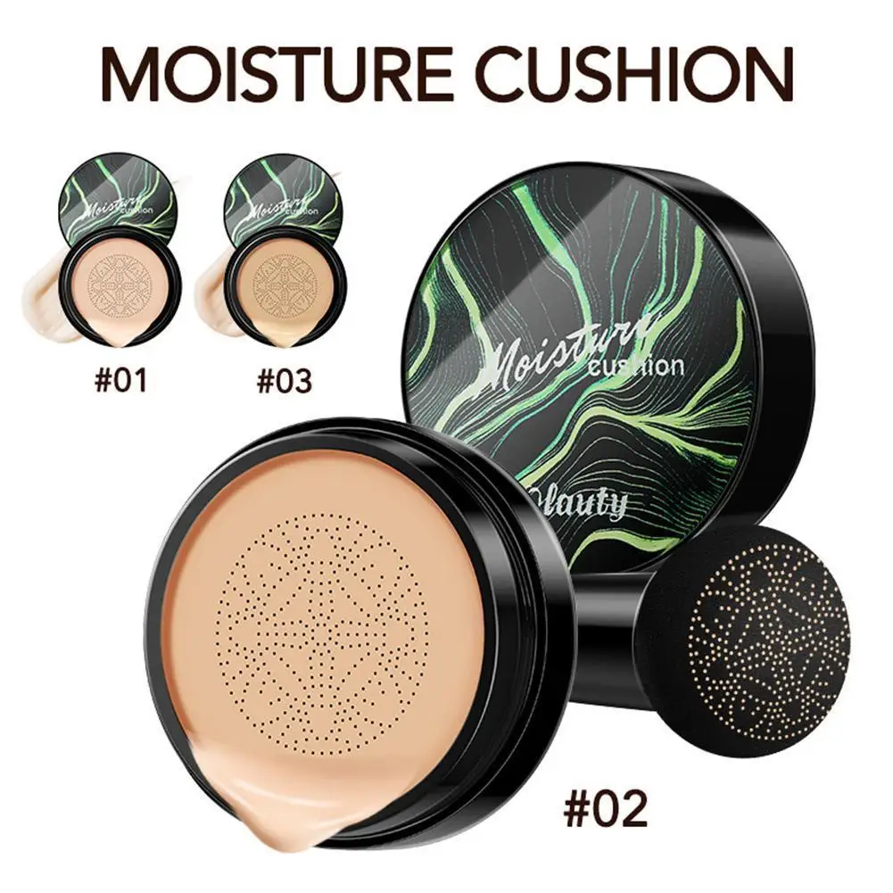 BB CC Cream Face Foundation Concealer Cushion Mushroom Base Waterproof Brighten Makeup Brightening Tone Cosmetics