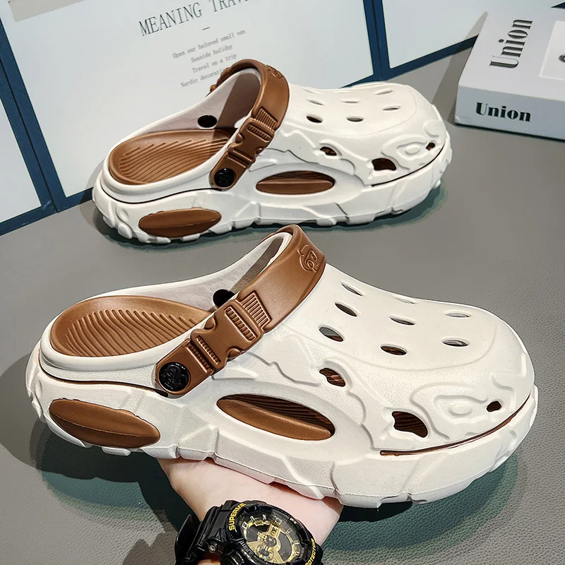 

Unisex Stylish Thick-Soled Sandals, Eva Dual-Purpose Comfortable Shoes for Daily Use/Beach Use, Water-Resistant Shoes