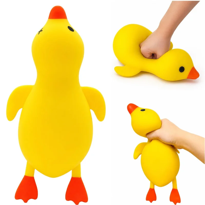 Dehnbare Stressbälle, Riesige Enten-Spielzeugfiguren zum Quetschen, Angstlindernde Knetbälle für Erwachsene, ADHS-Sensorikspielzeug, Geschenk – Detail 11