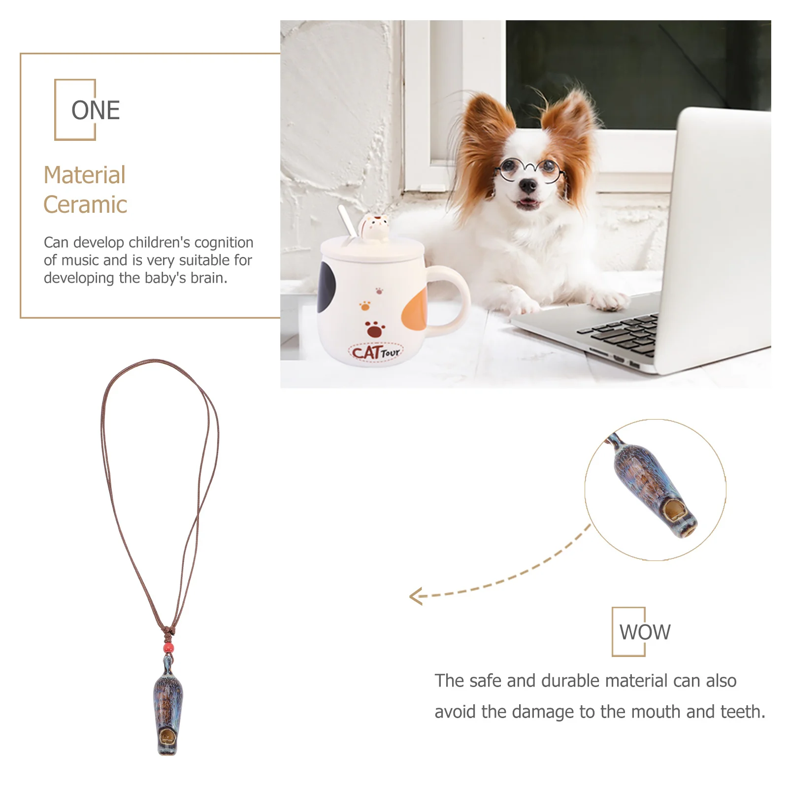 3 قطعة السيراميك الجزرة شكل صافرة الإبداعية الاطفال الموسيقى ألعوبة جميلة معلقة حلية أداة الأطفال الملونة