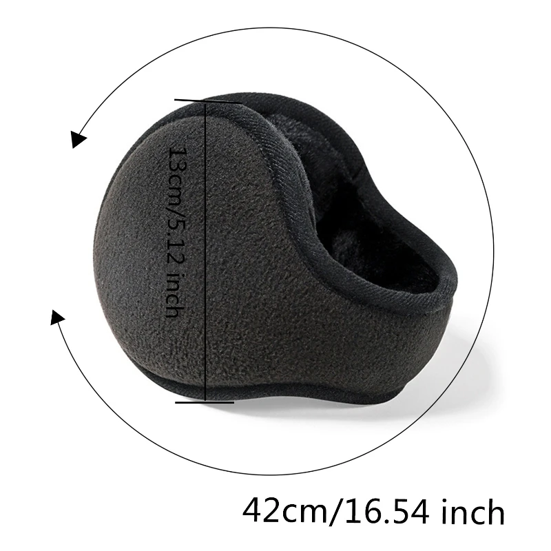 Earmuffs à prova de vento para homens e mulheres, protetor auricular, grosso, luxuoso, velo, ao ar livre, ciclismo, macio, quente, inverno