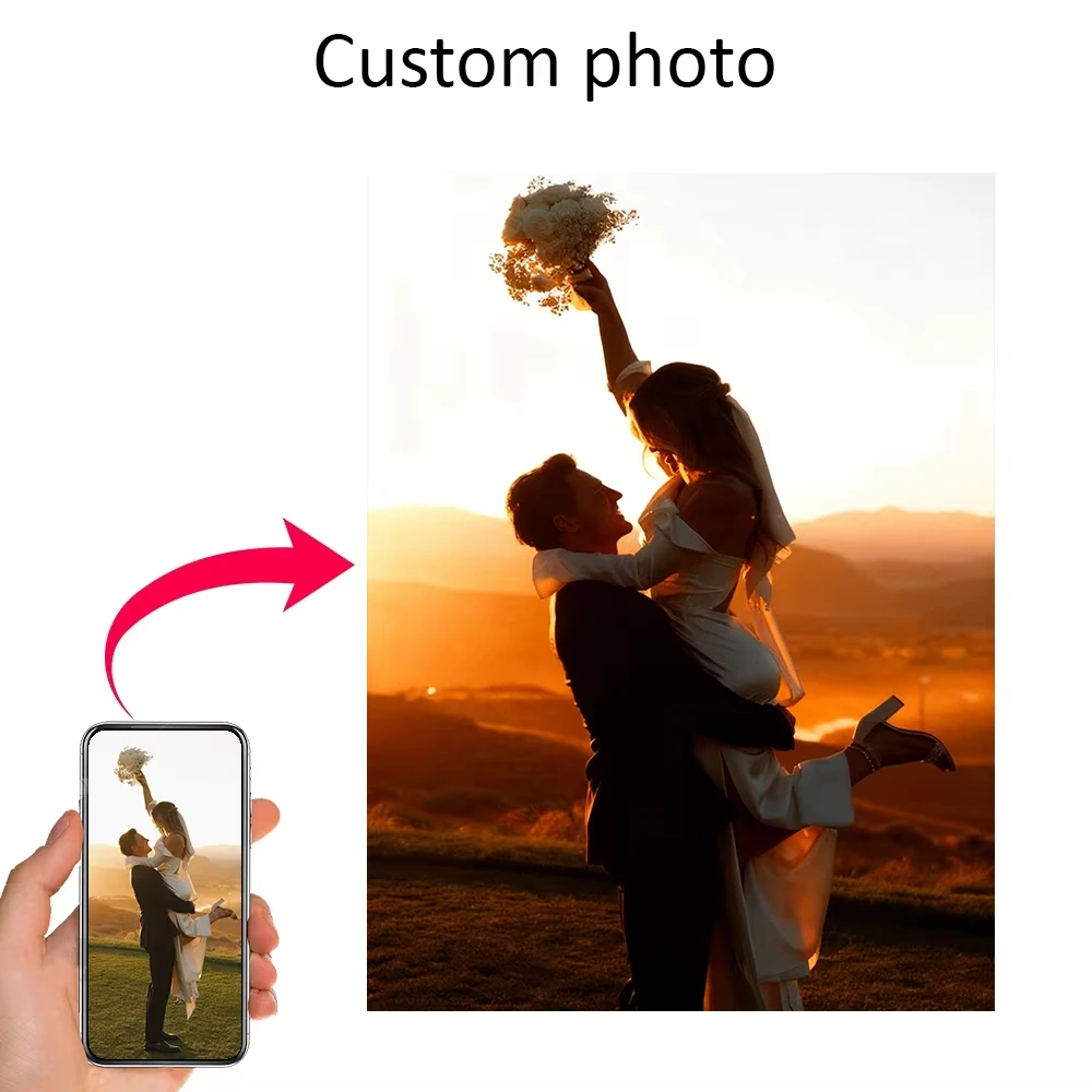 شخصية التخصيص فيلم صورة نمط قماش الطباعة ملصق صورة فن الطباعة ديكور الزفاف هدية بدون إطار