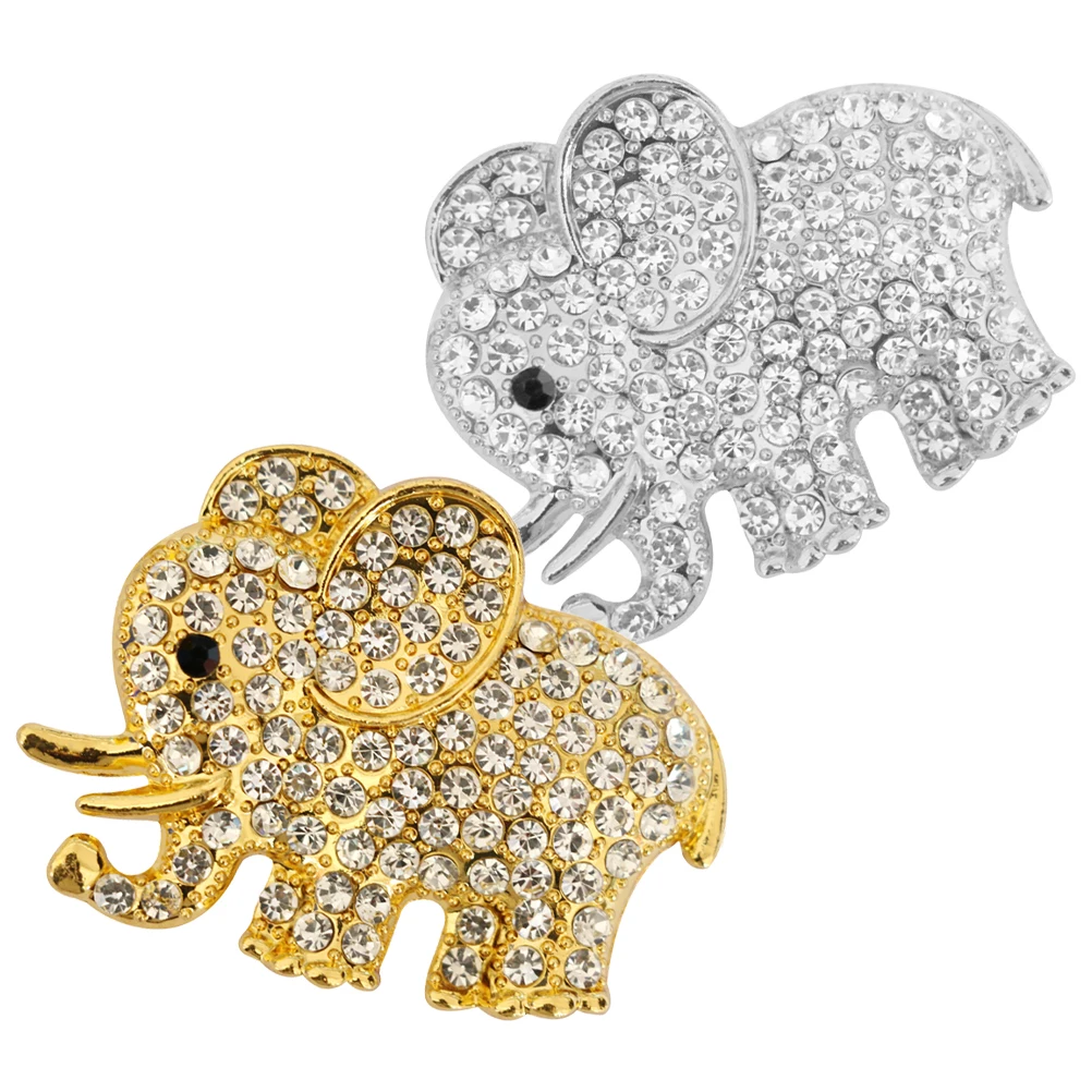 

2Pcs Bling Car Vent Clips Sparkling Crystal Elephant Air Freshener Stylish Interior Decor Car Decor Vent Clips