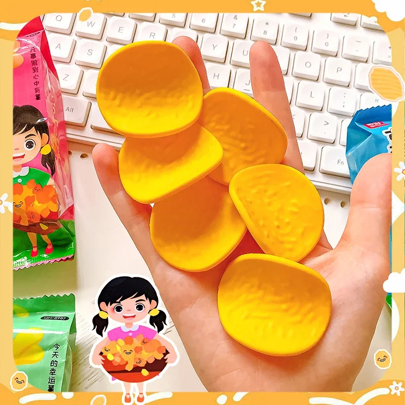 Hot 1 Pcs Stationery Aesthetic stationery items office supplies Children's day gift cute things for school chip eraser