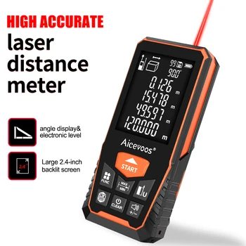 Aicevoos digital laser rangefinder 50M 70M 100M 120M laser distance meter Trena laser tape measure roulette rangefinder