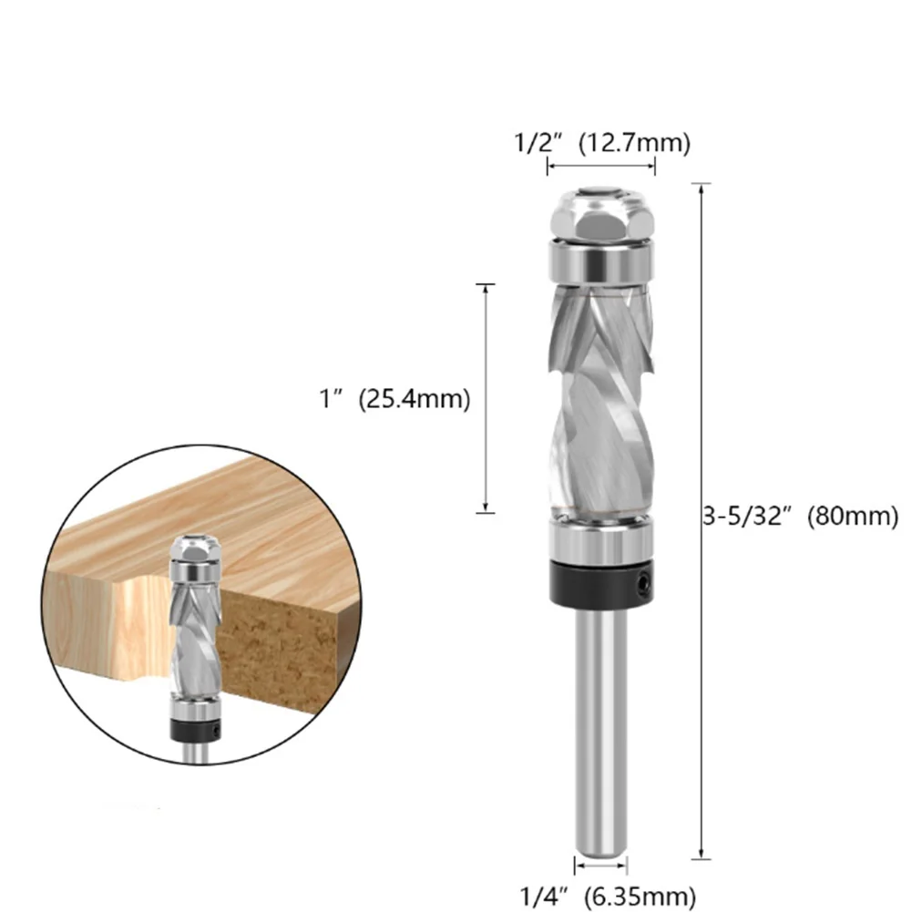 

Dual Spiral Router Bit Drills 80mm Double Spiral Drill Bit Exceptional Wear Resistance High-Performance Cutter