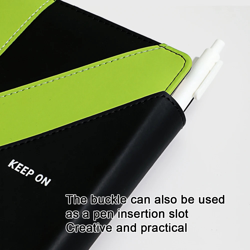 (Logo Can Engrave) A5 Thickened Buckle Notebook, Business Notebook, Meeting Minutes, Student Diary, Subject Notebook, Travel Log