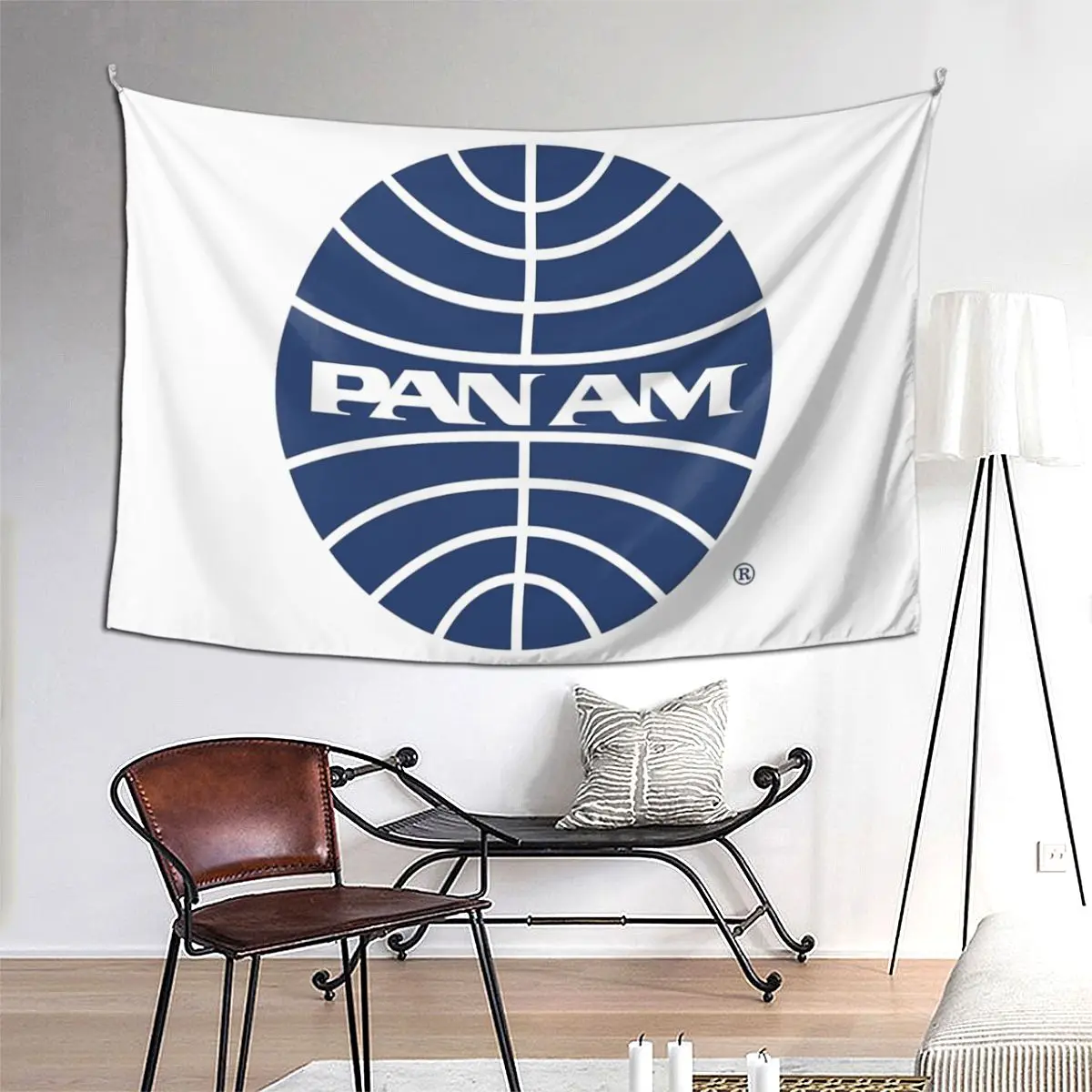 

Pan Am Mid 1950s Globe Inverted Tapestry Funny Wall Hanging Aesthetic Home Decor Tapestries for Living Room Bedroom Dorm Room