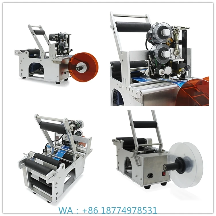 

Машина с принтером для косметической упаковки пива MT-50 Самая популярная низкая цена Ручная полуавтоматическая маркировка наклеек