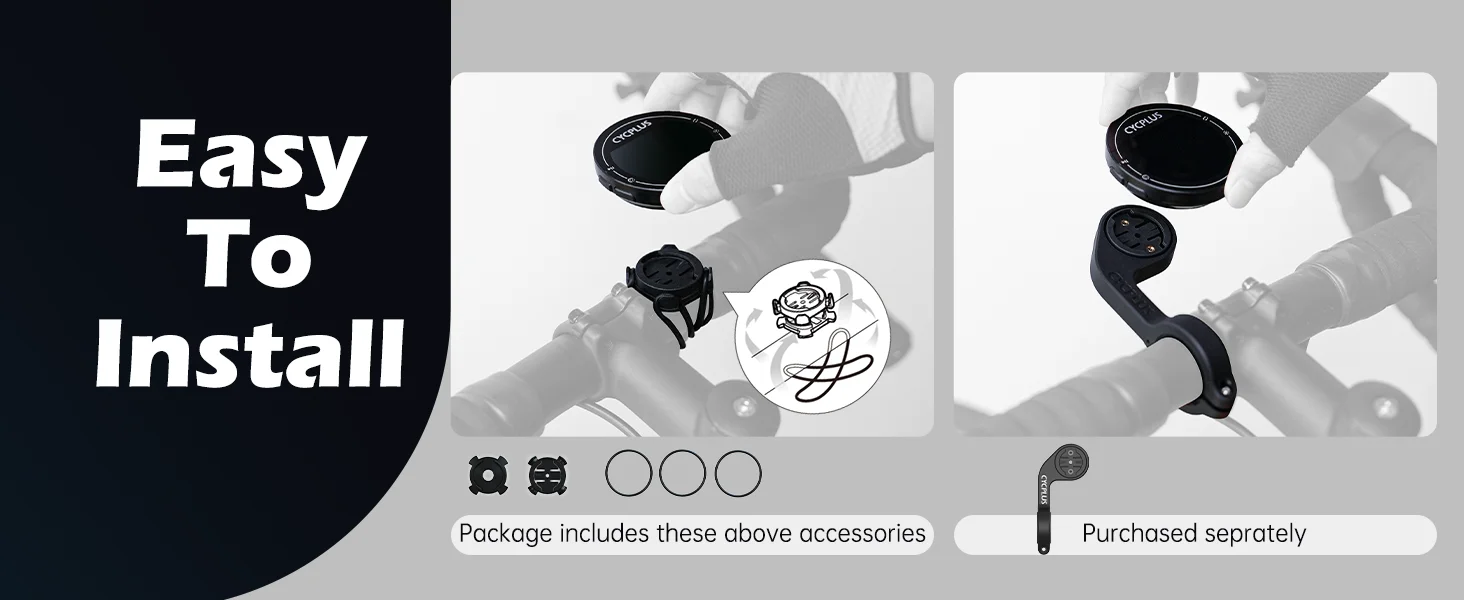 CYCPLUS M2 Drahtloser GPS-Fahrradcomputer ANT+ Bluetooth Radfahren Rennrad MTB Wasserdichter Geschwindigkeitsmesser Cadence Power Zubehör – Detail 4