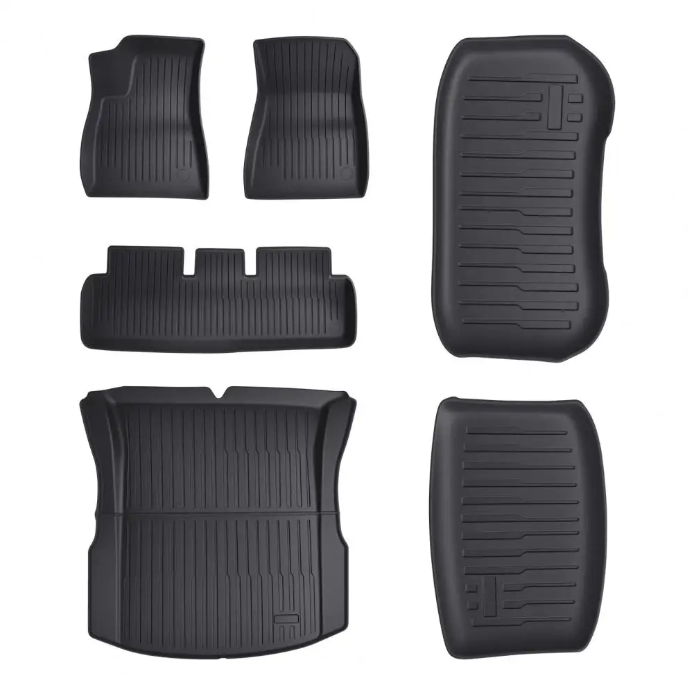 Floor Mat Full Set, Superior Carpet Floor Mats for Tesla Model 3 2024, All Weather Anti-Slip TPE Automotive Interior Cargo Liner