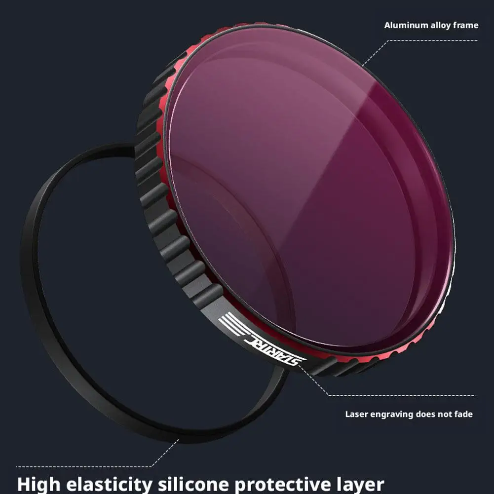 مجموعة مرشح لـ dji OSMO Action 6 CPL + ND8 + ND16 + ND32 مجموعة عدسات مرشح للكاميرا للتصوير الفوتوغرافي والفيديو