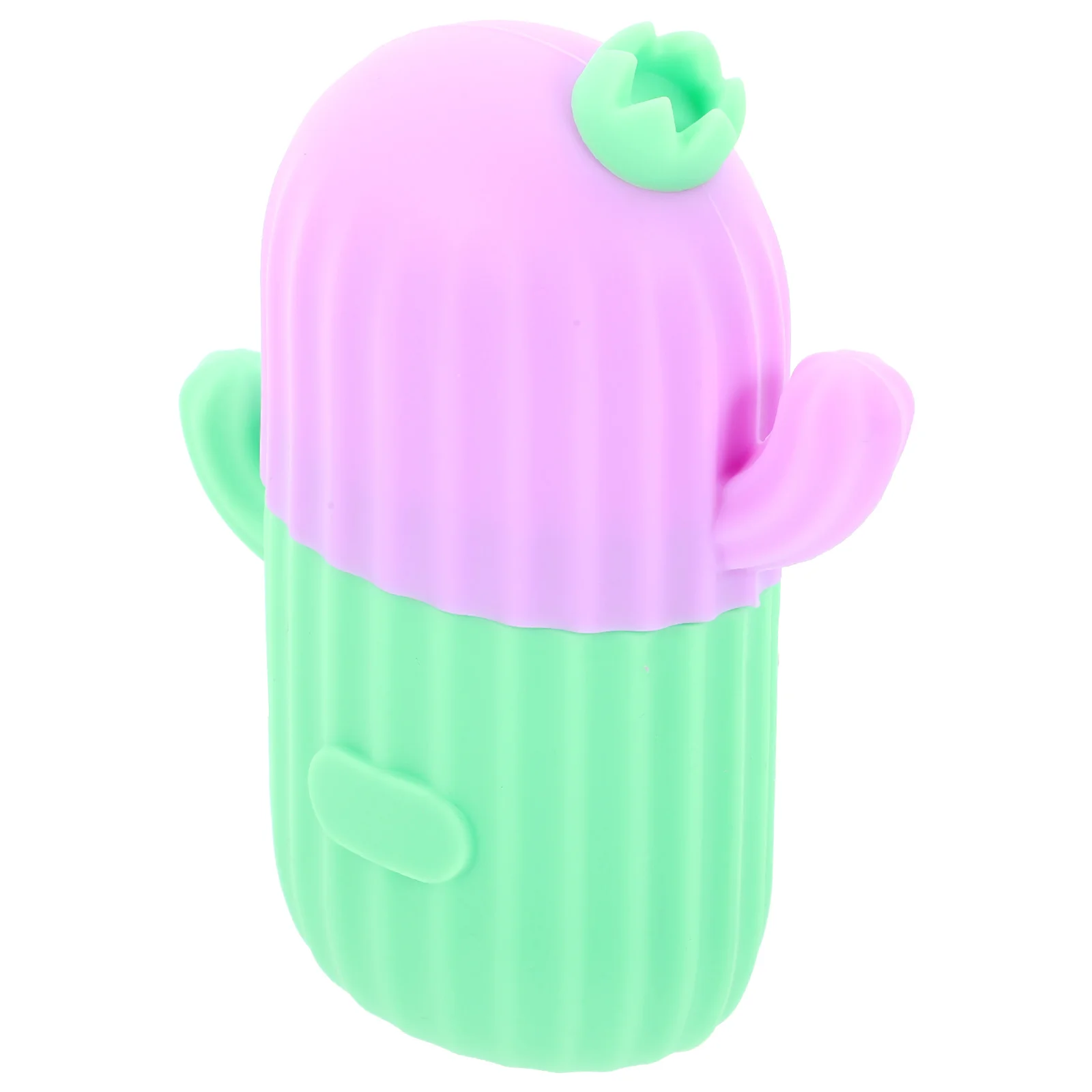 

Cactus Ice Compress Roller Purple Green Contrast Silicone Mold Cooling Massager for Skin Care Swelling Relief Sunburn