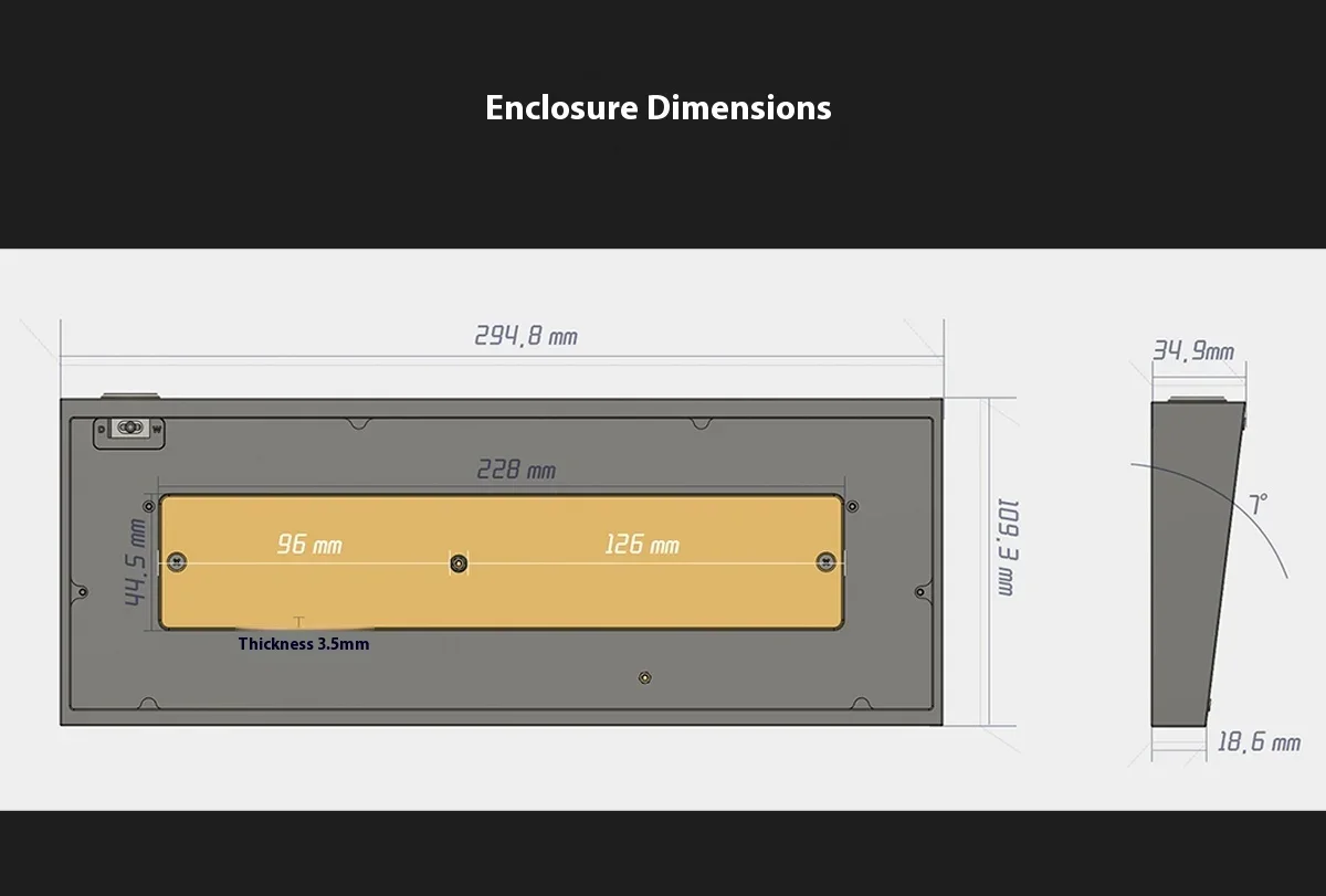 ملحقات لوحة المفاتيح Tofu60 Redux غلاف ألومنيوم مخصص متعدد الألوان لغطاء استبدال لوحة المفاتيح Wooting60HE