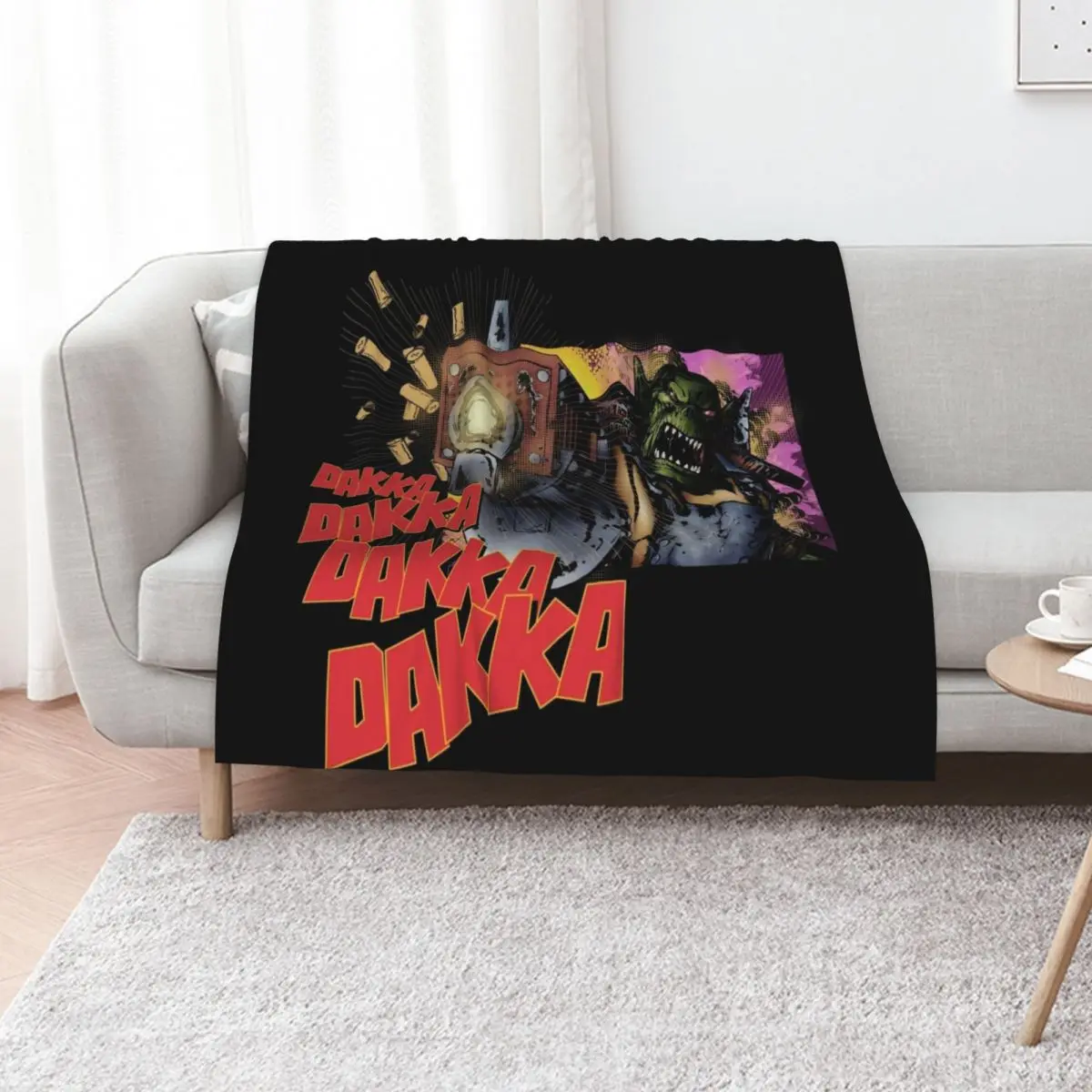 

Dakka Dakka Orc Throw Blanket Kid'S Decorative Sofas Bed linens for sofa Blankets