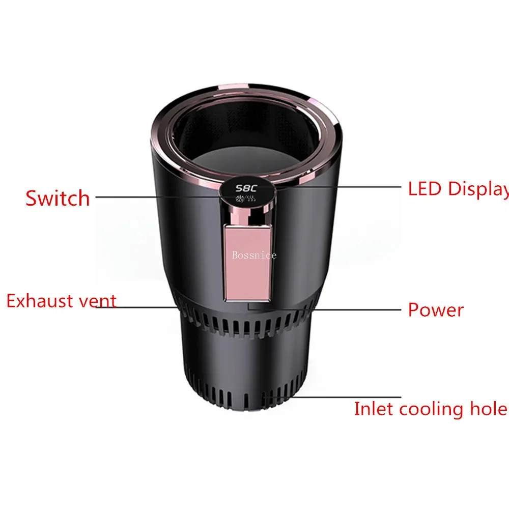 24V Car Heating Cooling Cup  Warmer Cooler Smart Cup Mug Holder Tumbler Cooling Beverage Drinks Cans Summer Drink