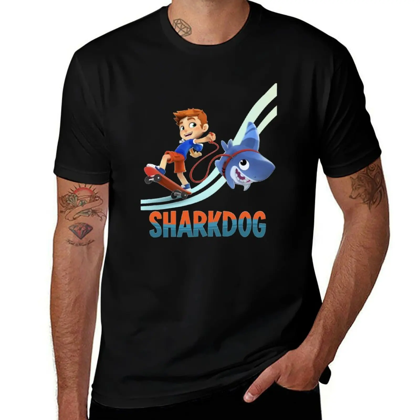 

sharkdog T-Shirt t shirt man luxury funny t shirts dark humor T-Shirt