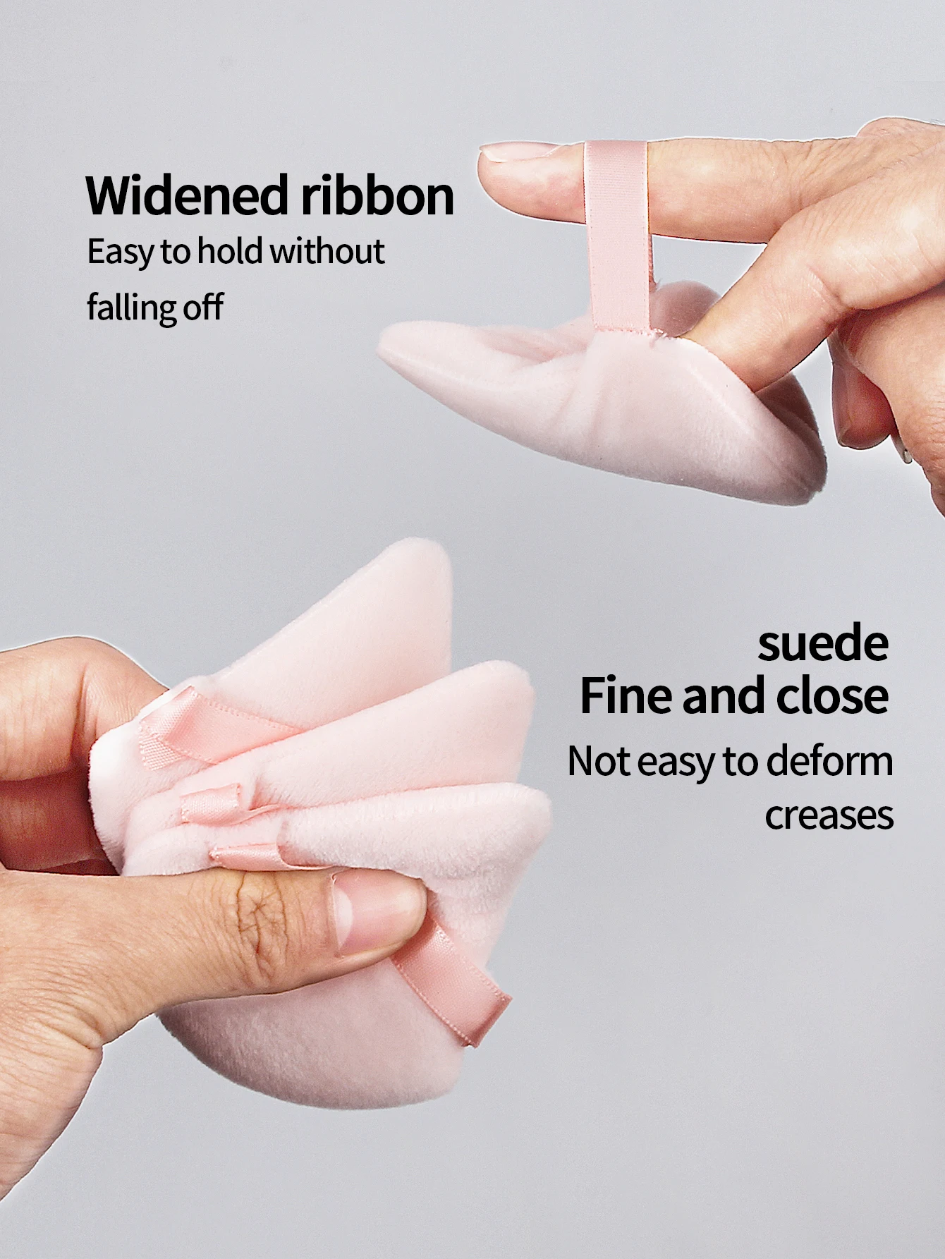 5 peças secas e molhadas de dupla finalidade, pó triangular de maquiagem em pó antiaderente de dupla face, ferramenta de maquiagem facial portátil