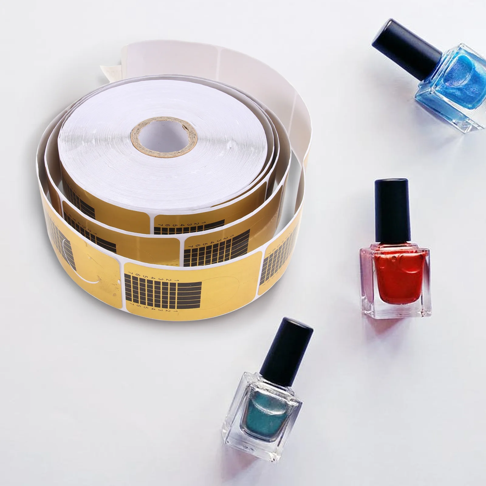 

500 шт., наклейка для инструментов для ногтей, практичная практика в салоне, красивый дизайн, хорошее качество, простое нанесение, точные знаки