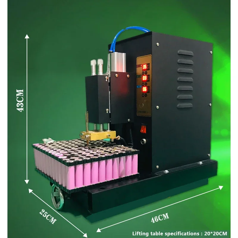 

New Large 220V Large Battery Pneumatic Car Equipment 1Kw Portable Welding Machine Ac Spot Welding Machine Lithium Battery Weldin