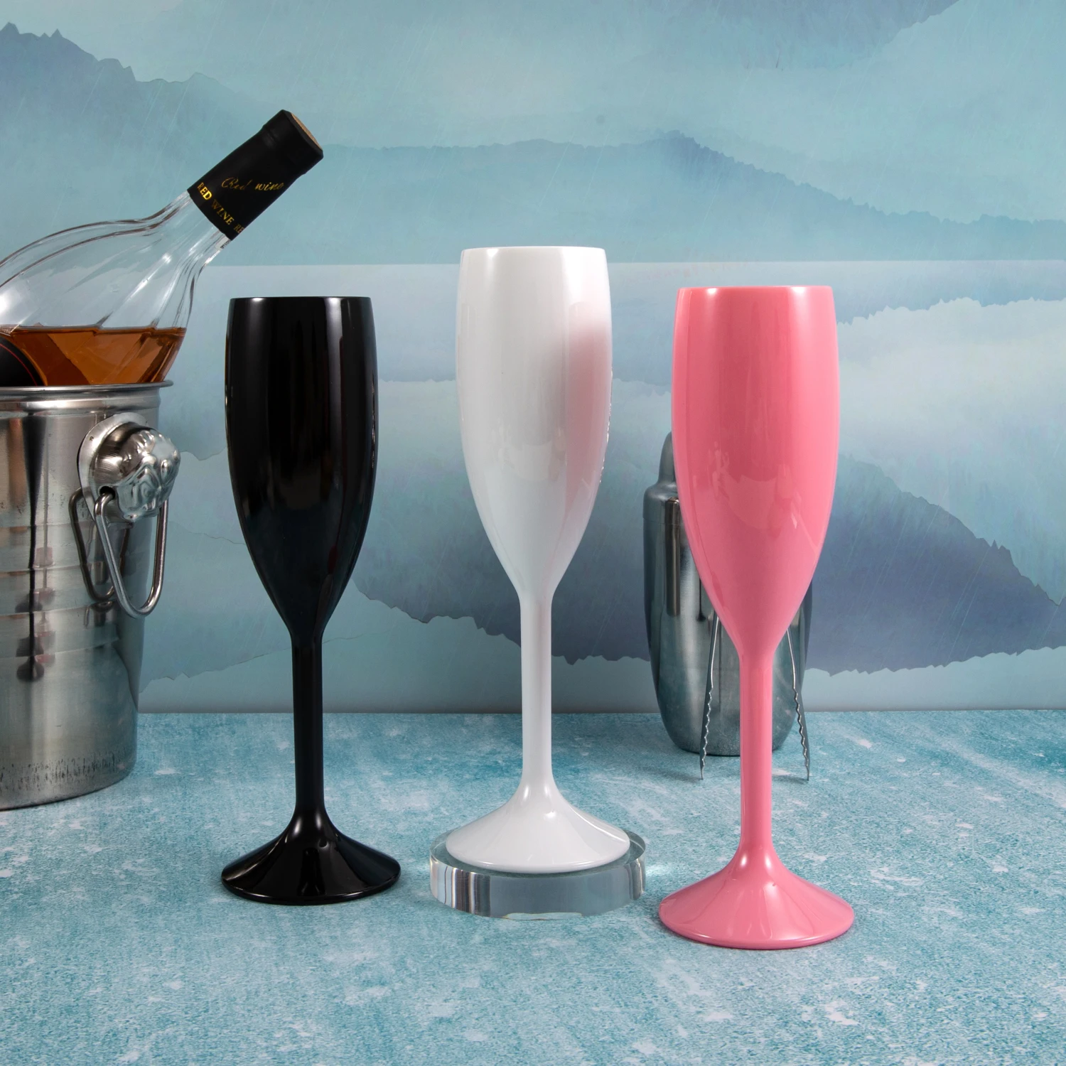 

Элегантный белый бокал для шампанского, тонкий бокал для вина с флейтой для вечерние коктейлей