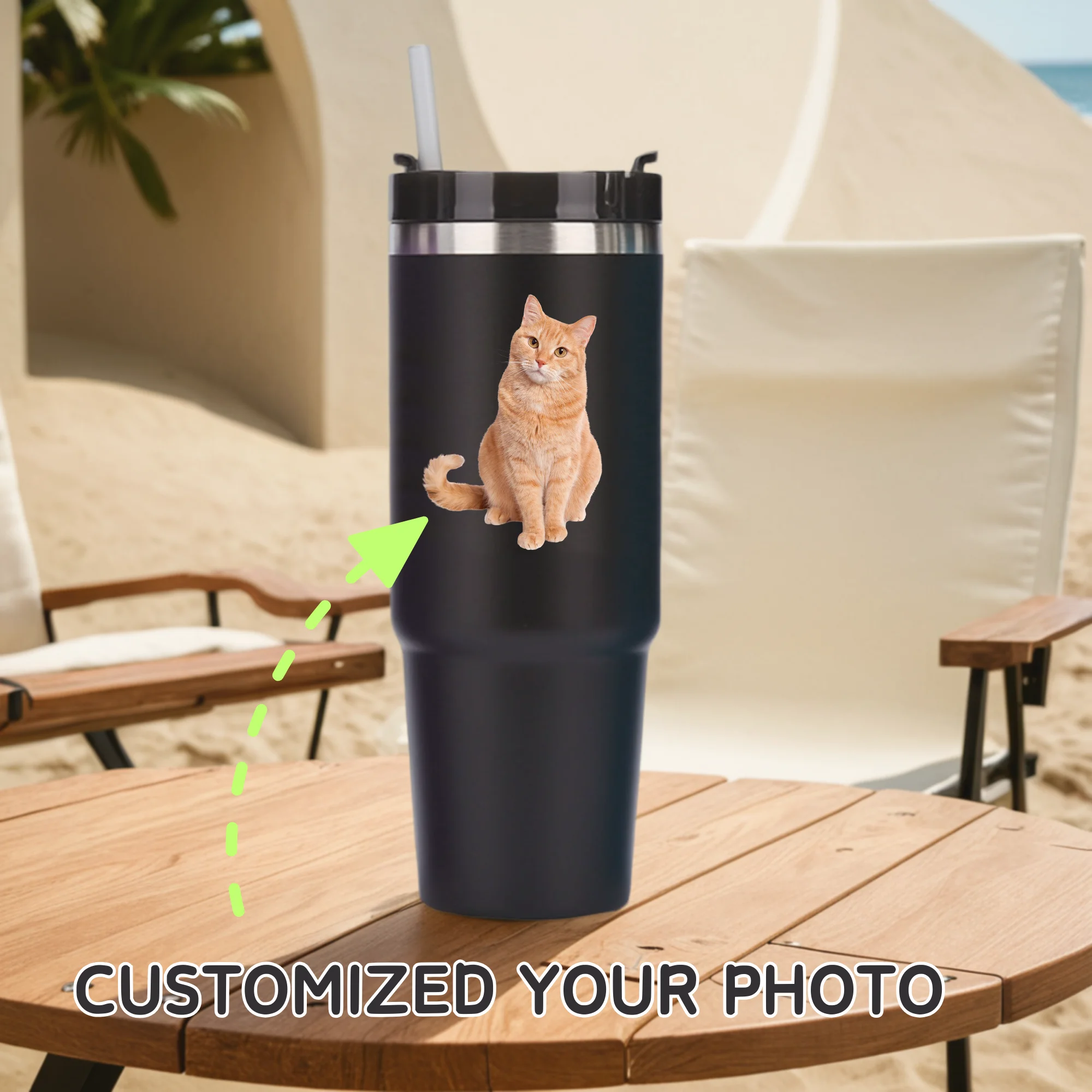 

Customized Photo Insulated Tumbler with Straw 30OZ Stainless Steel Vacuum Cup Thermal Mug for Hot Cold Drinks