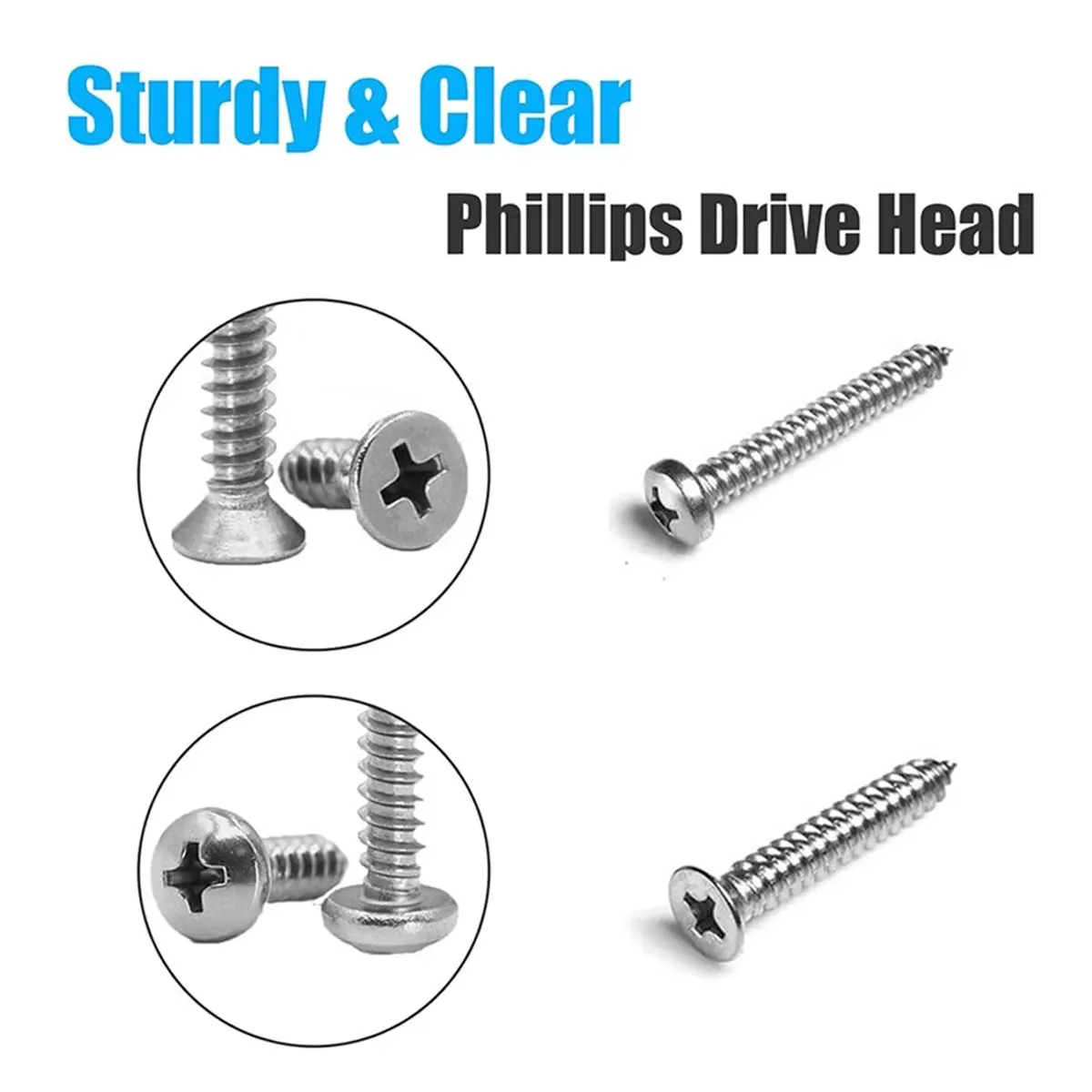 

A512P ~815pcs 304 Stainless Steel Wood Kits, Self-Tapping Sets