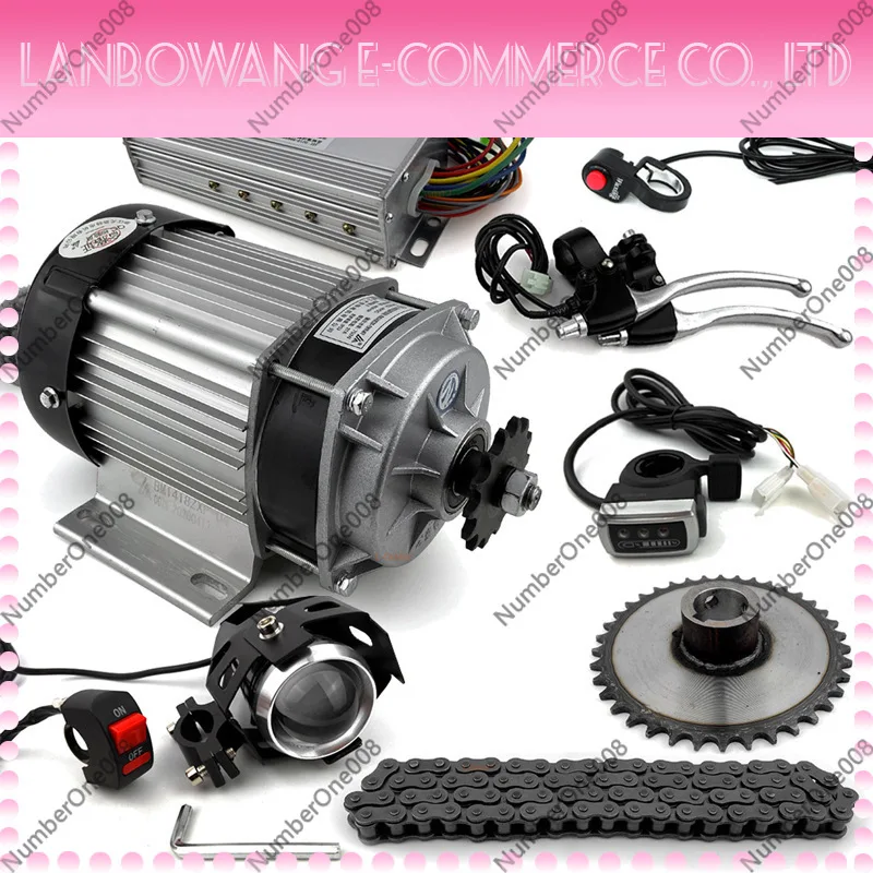 Fixed Sprocket 48V 500W Tricycle Conversion Kit 250kg Load Forward Reverse Electric Drive