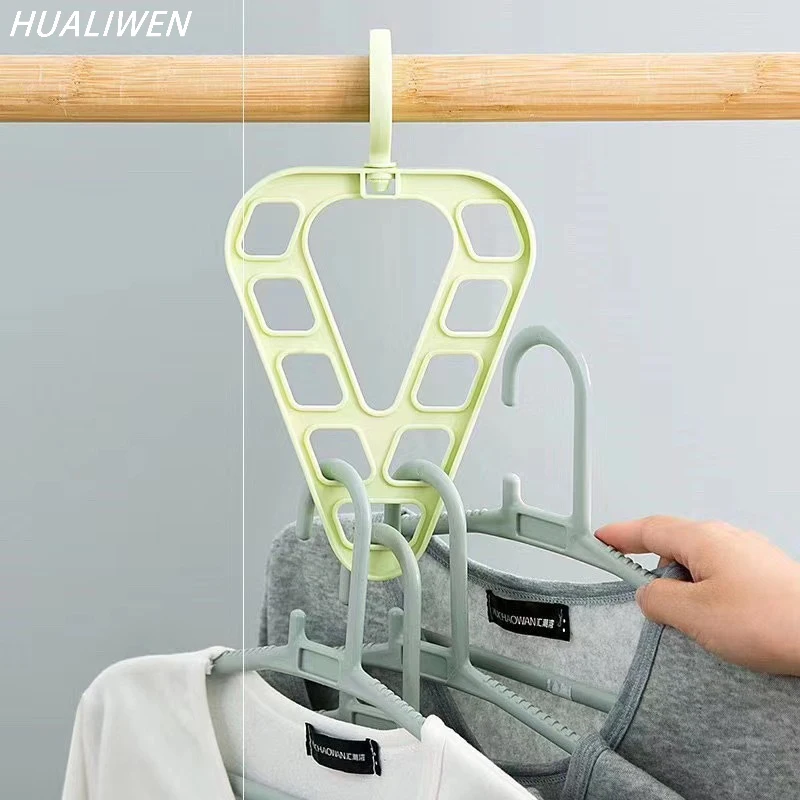 

Magic Clothes Hanger, Closet Organizer, Space Saving, Multi-function Drying Racks, Wardrobe Scarf Storage, Cloth Hanger, 9-Hole