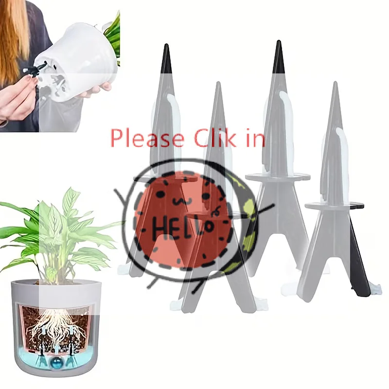 

【BA】10 комплектов колонн для автополива, подходящих для комнатных и уличных растений - регулируемые стойки для медленного полива